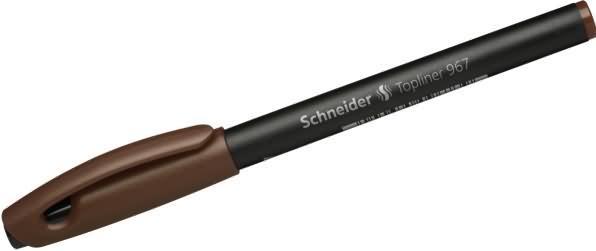 Produktbild Schneider Fineliner 967 0.4 mm, Braun, 1 Stück, Set (Braun, 1 x)