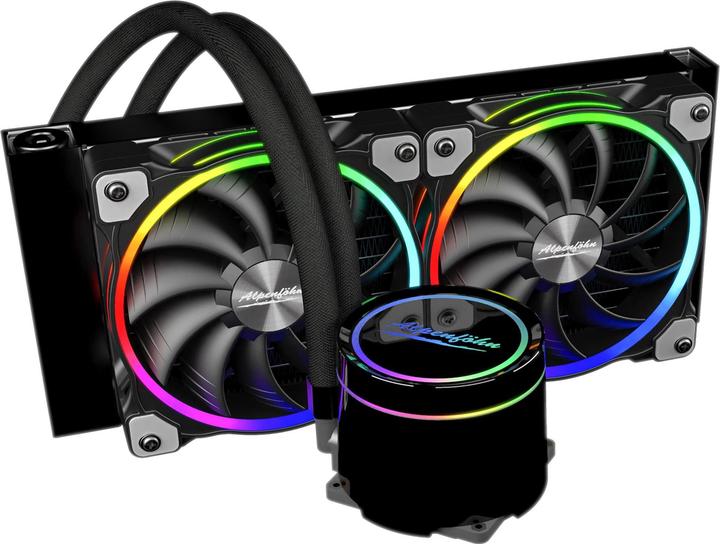 Actual product image Alpenföhn Glacier Water 240 High Speed Complete Water Cooling, ARGB