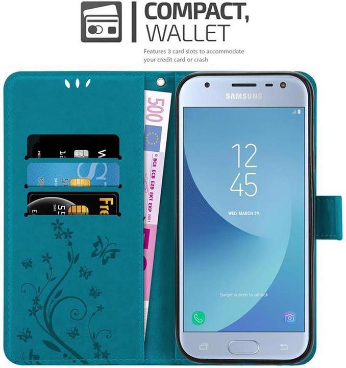 Produktbild Cadorabo Flower Book Cover (Samsung Galaxy J3 2017 (US Version))