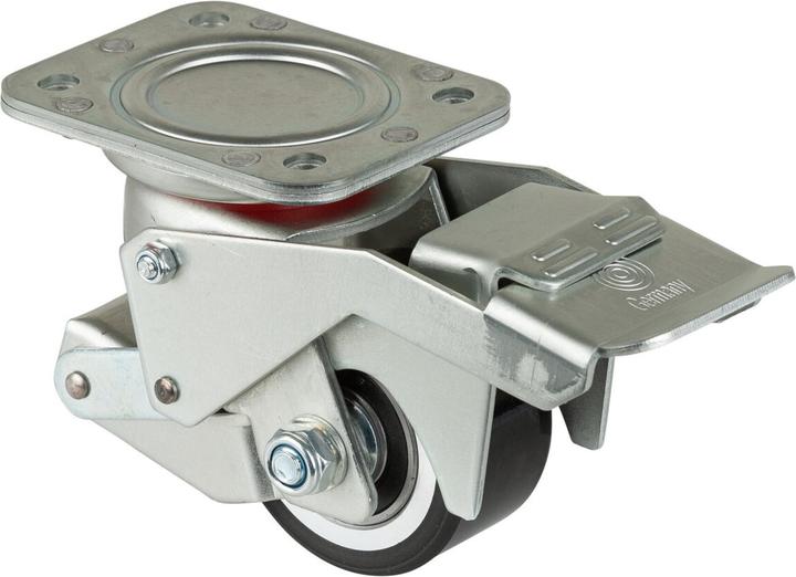 BS Rollen Roulette de levage W120.C10.075 Roulette pivotante avec frein, diamètre de roue 75 mm