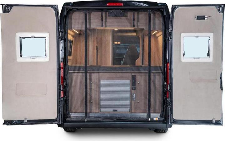 Actual product image VanQuito Mosquito net in the rear