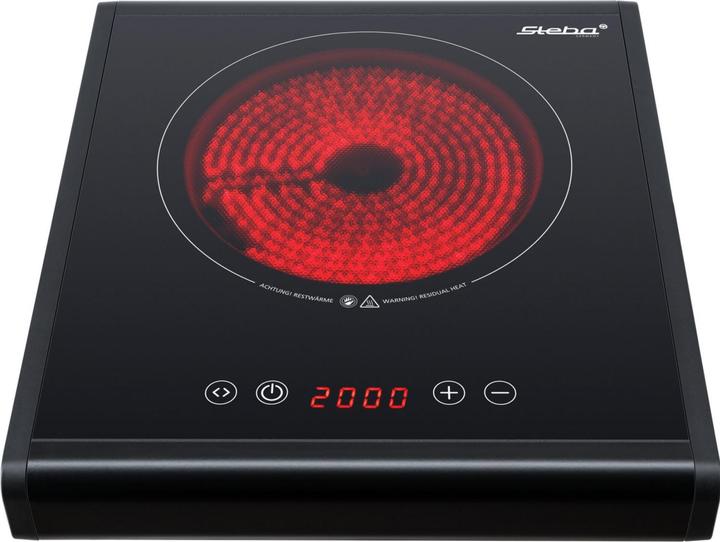 Image du produit Steba HK 25 Plaque de cuisson simple Ceran 2000W 18,5cm Touch Control à partir de 01/25