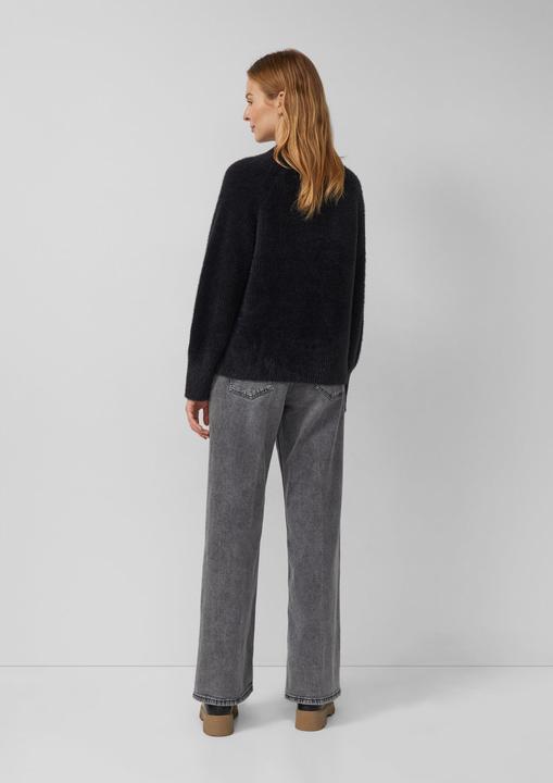 Produktbild s.Oliver Strickpullover Pullover mit Effektgarn in Flor-Optik (48)