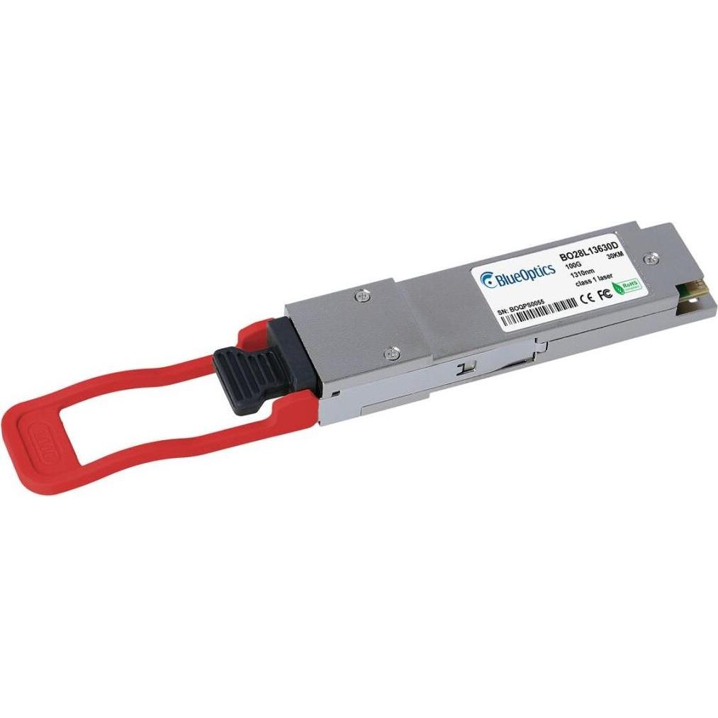 BlueOptics Cisco QSFP-100G-ER4L-S kompatibler QSFP28 BO28L13630D, Transceiver, Silber