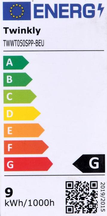 Energie-Label Twinkly Türbaum (1 m)