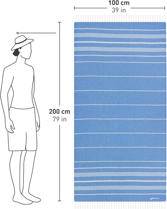 Image du produit Fit-Flip Drap de hammam (175 x 90 cm)