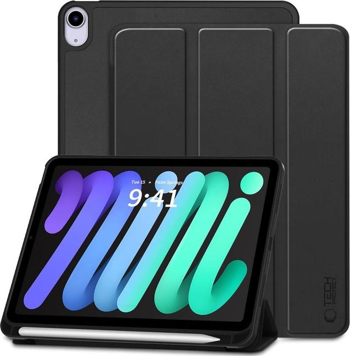 Actual product image Tech-Protect SC Pen Case for iPad Mini 6 / 7 / 2021-2024 - Black (Apple iPad mini 2021)