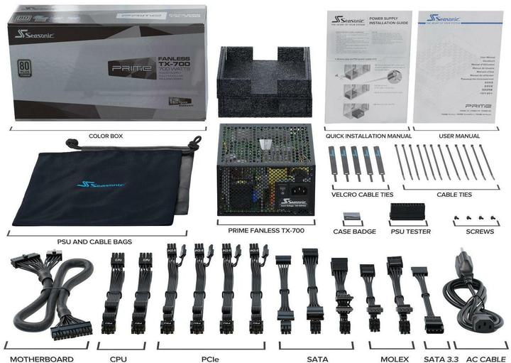 Produktbild Seasonic PRIME Fanless TX 700 (700 W)