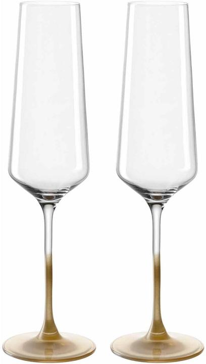 Image du produit Leonardo Sektglas Puccini 2 Stück, 280 ml, Gold, Materialtyp (28 cl, 2 Verres, Flûtes à champagne)
