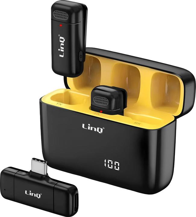 Immagine prodotto LinQ Microfono a cravatta con connettore USB-C