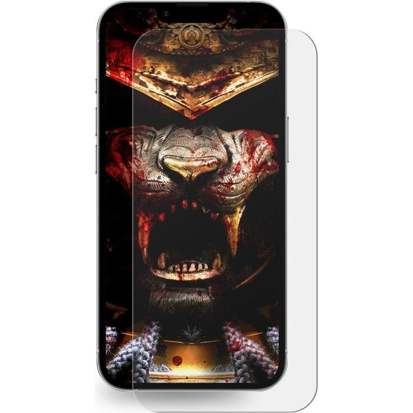 Protectorking 1x 3D A++ echtes Tempered 9H Panzerhartglas KLAR (1 Stück, Apple iPhone 14), Smartphone Schutzfolie
