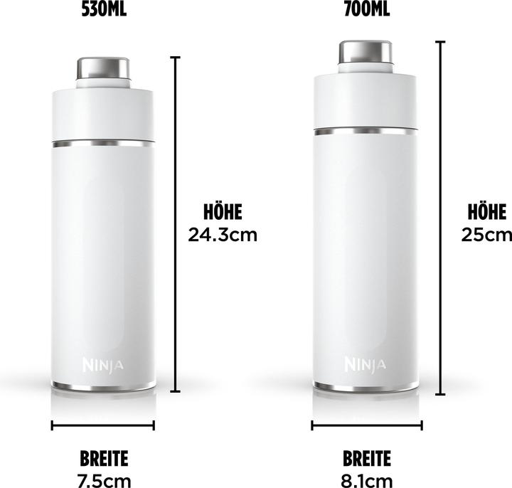 Actual product image Ninja NIA drinking bottle Thirsti 530ml wss (0.53 l)