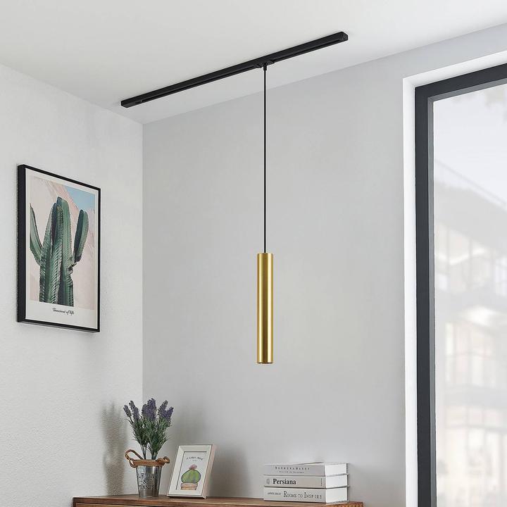 Actual product image Lindby Seet pendant lamp 1 phase rail gold (GU10)