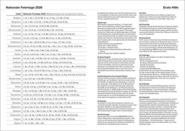 Image du produit Terminer A5, Struktur rot 2026 (A5, 1 semaine / 2 pages)