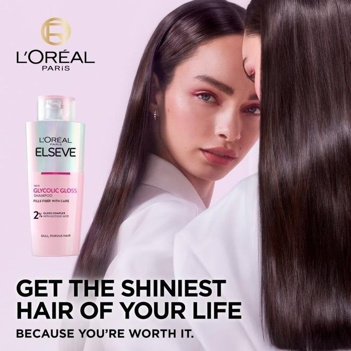 Actual product image L'Oréal Paris Glycolic Gloss (200 ml, Liquid shampoo)