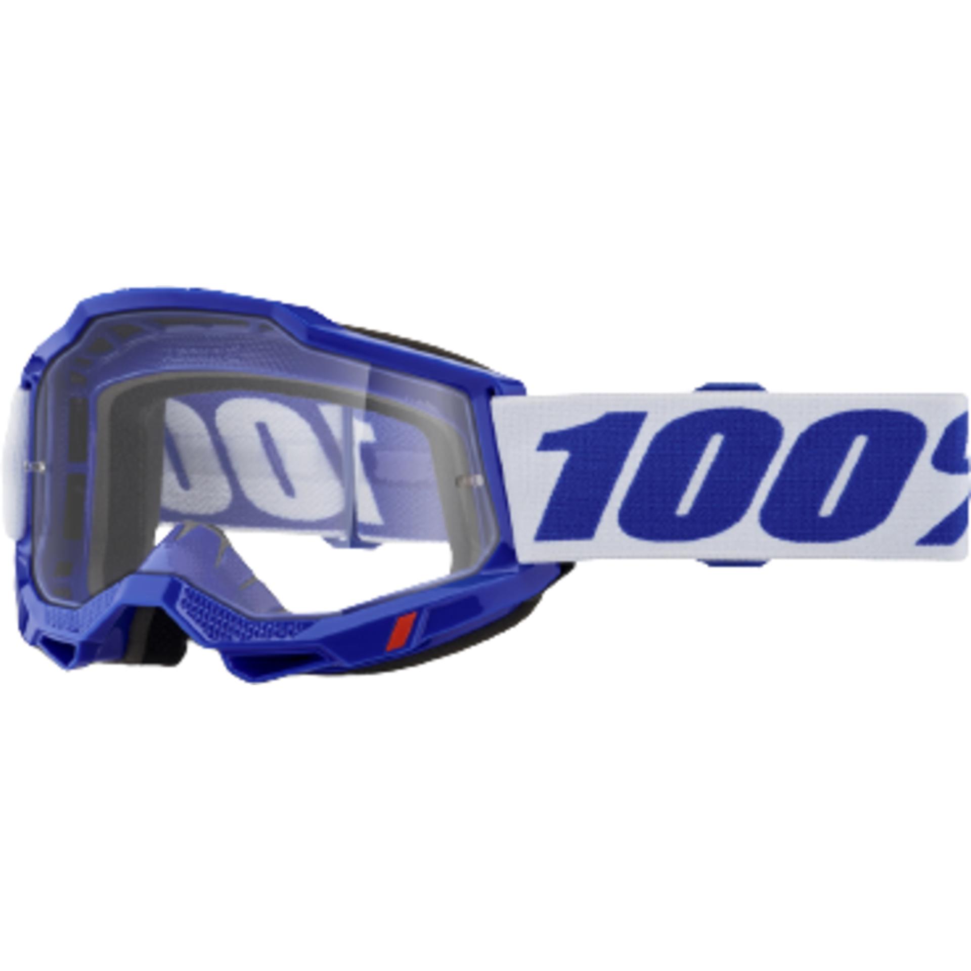 100%, Occhiali Sportivi, Occhiale Accuri 2 Blu - Lente Trasparente, Blu