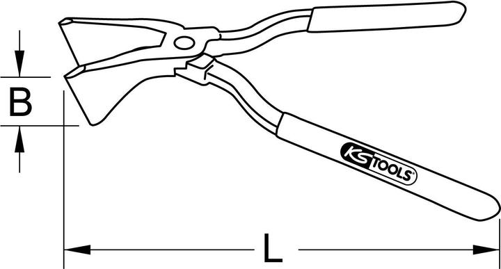 Produktbild KS Tools Falzzange (260 mm)
