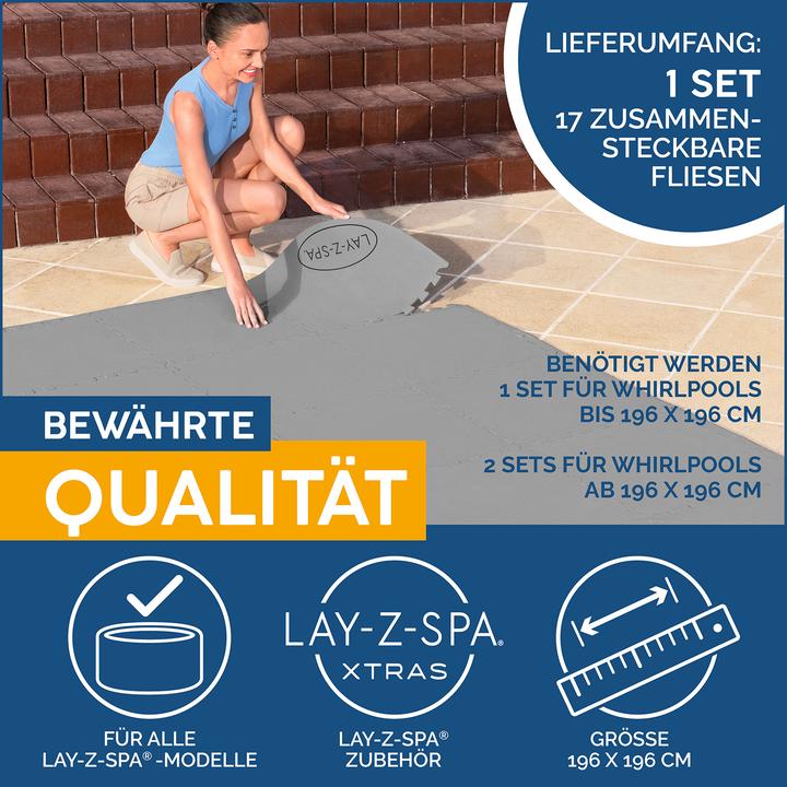 Image du produit Bestway Lay-Z-Spa Xtras Kit de carreaux de protection du sol