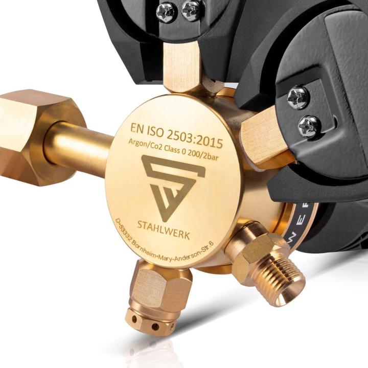 Actual product image Stahlwerk Pressure reducer ARGON CO2 mixed gas shielding gas up to 315 bar Welding equipment