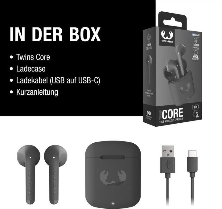 Actual product image Fresh'N Rebel Twins Core (No noise cancelling, 6 h, Wireless)