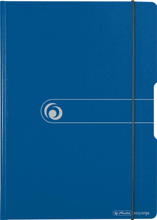 Produktbild Herlitz Klemmbrett-Mappe easy orga to go, blau DIN A4, aus Polyfoam-Kunststoff, vernickelte Klemmmechanik (24 x 33 cm)