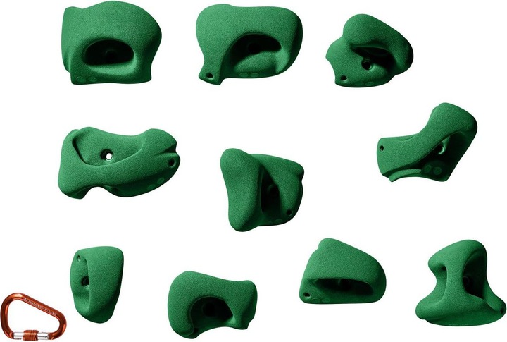 Produktbild Entre Prises Klettergriffe Essential Jugs XL ehemals Grab It II (Dunkelgrün)