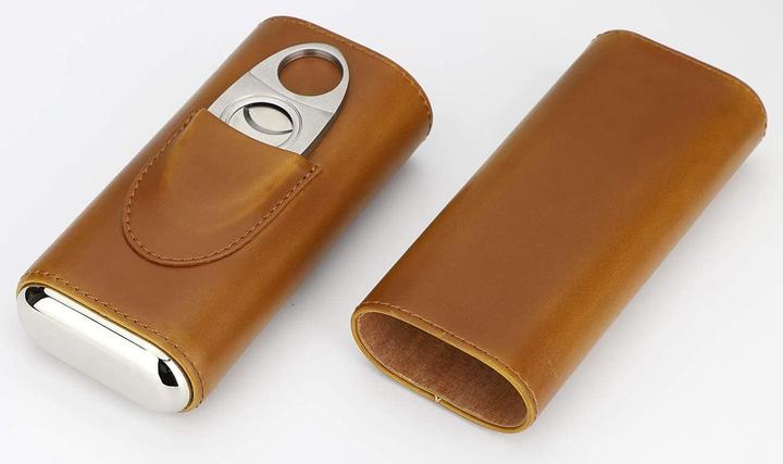 Actual product image TCR Leather Cigar Case
