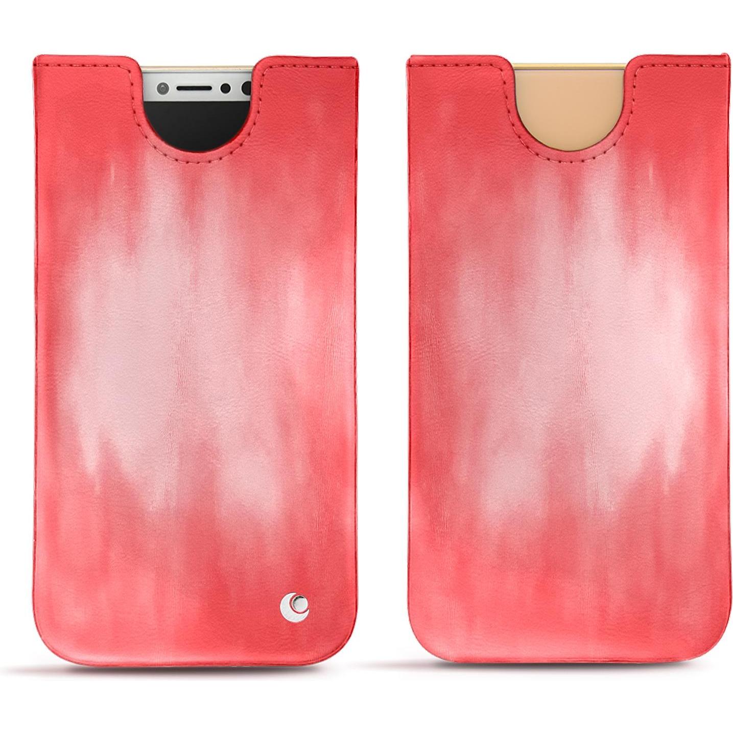 Thumbnail - Noreve Lederschutzhülle (Apple iPhone X), Smartphone Hülle, Rosa