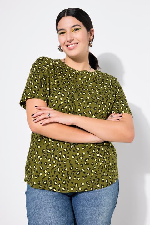 Actual product image Studio Untold Leopard Print Short Sleeve Tee (42, 44)