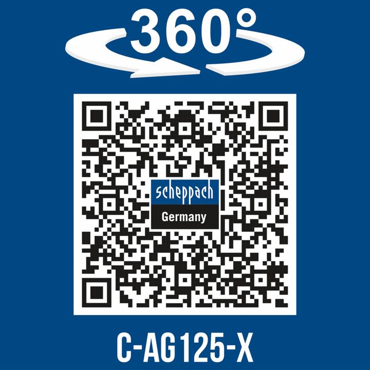 Actual product image Scheppach Cordless angle grinder C-AG125-X (DIY) (125 mm)