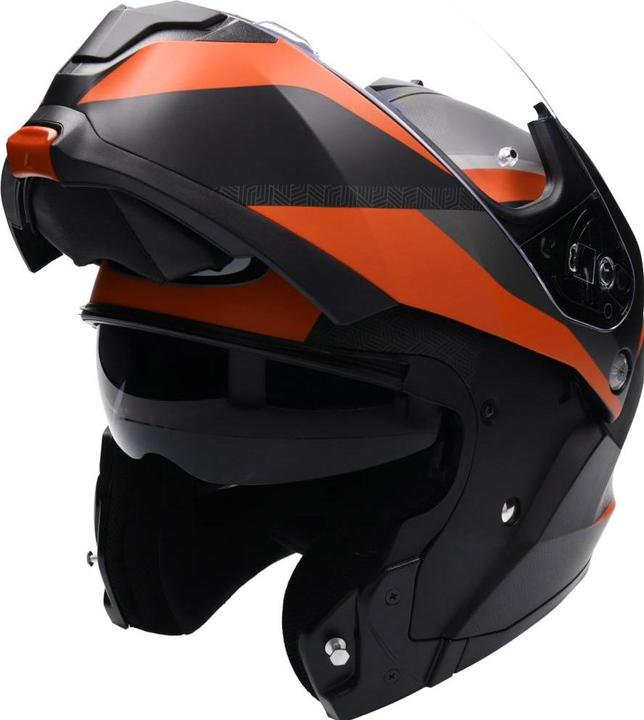 Produktbild HJC C91 TALY Klapphelm matt schwarz-orange MC7SF S (S)