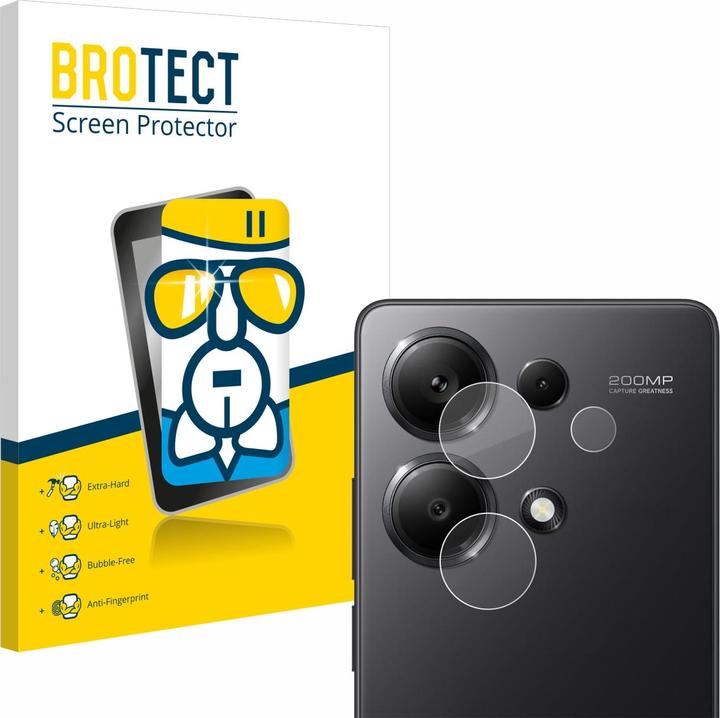 Actual product image BROTECT AirGlass bulletproof glass film (1 Piece, Xiaomi Redmi Note 13 Pro 4G)
