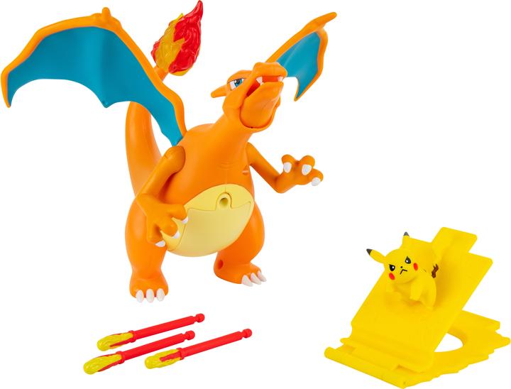 Actual product image Jazwares Fire + Flight Glurak Figure