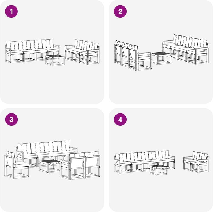 Produktbild vidaXL Outdoor-Sofa