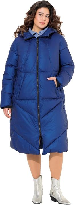 Actual product image Ulla Popken Long Geometric Quilted Coat