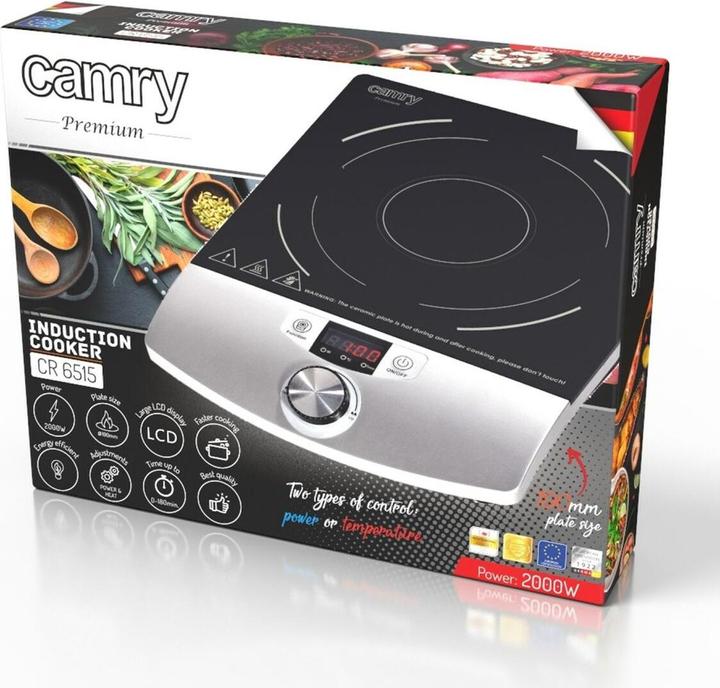 Produktbild Adler Cooker Induction | CR 6515 | Number of burners/cooking zones 1 | Black/Silver | Induction