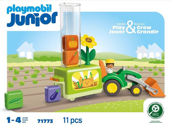 Actual product image Playmobil JUNIOR: Tractor with fun planting machine (71773, Playmobil Junior)