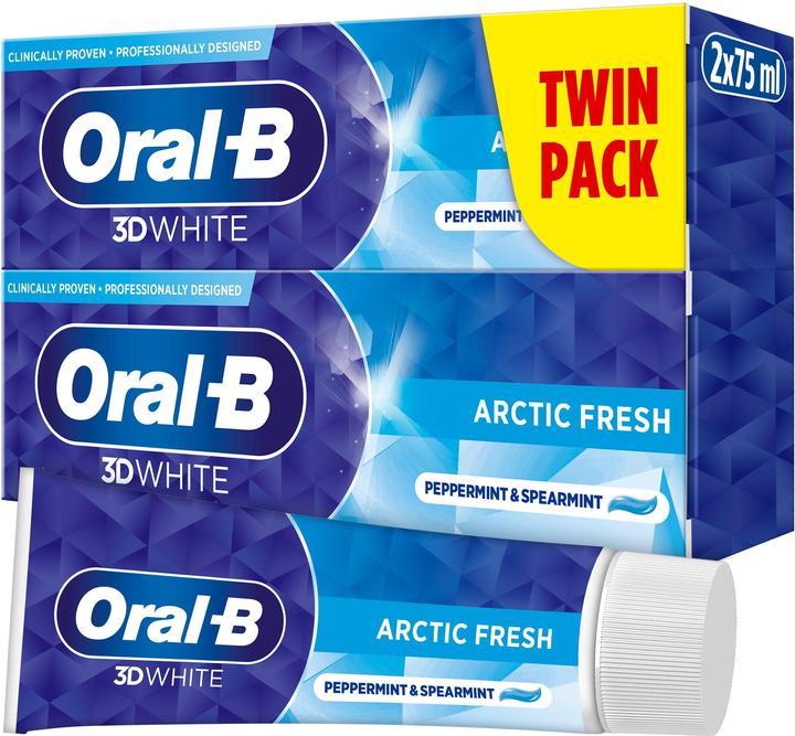 Immagine prodotto Oral-B Oral B - 3D White Arctic Fresh Toothpaste - 2x75 ml (150 ml)