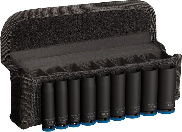 Bosch Professional Zubehör PRO Impact (6 mm, 12 mm, 14 mm, 10 mm, 7 mm, 11 mm, 8 mm, 9 mm, 13 mm)