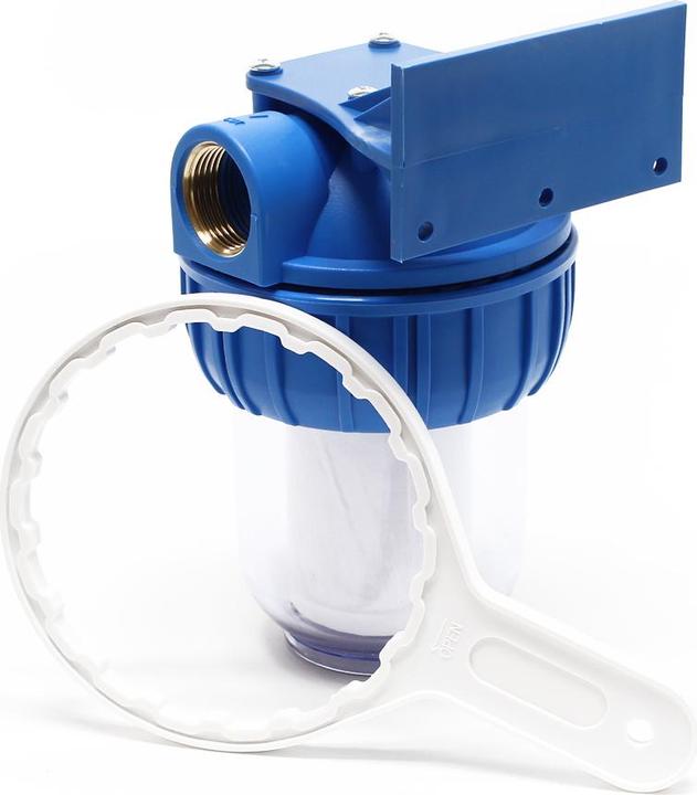 Actual product image Naturewater NW-BR5B 1-stage filter 1/2 inch (20.67mm) 60mm PP cartridge, bracket and wrench (1x)