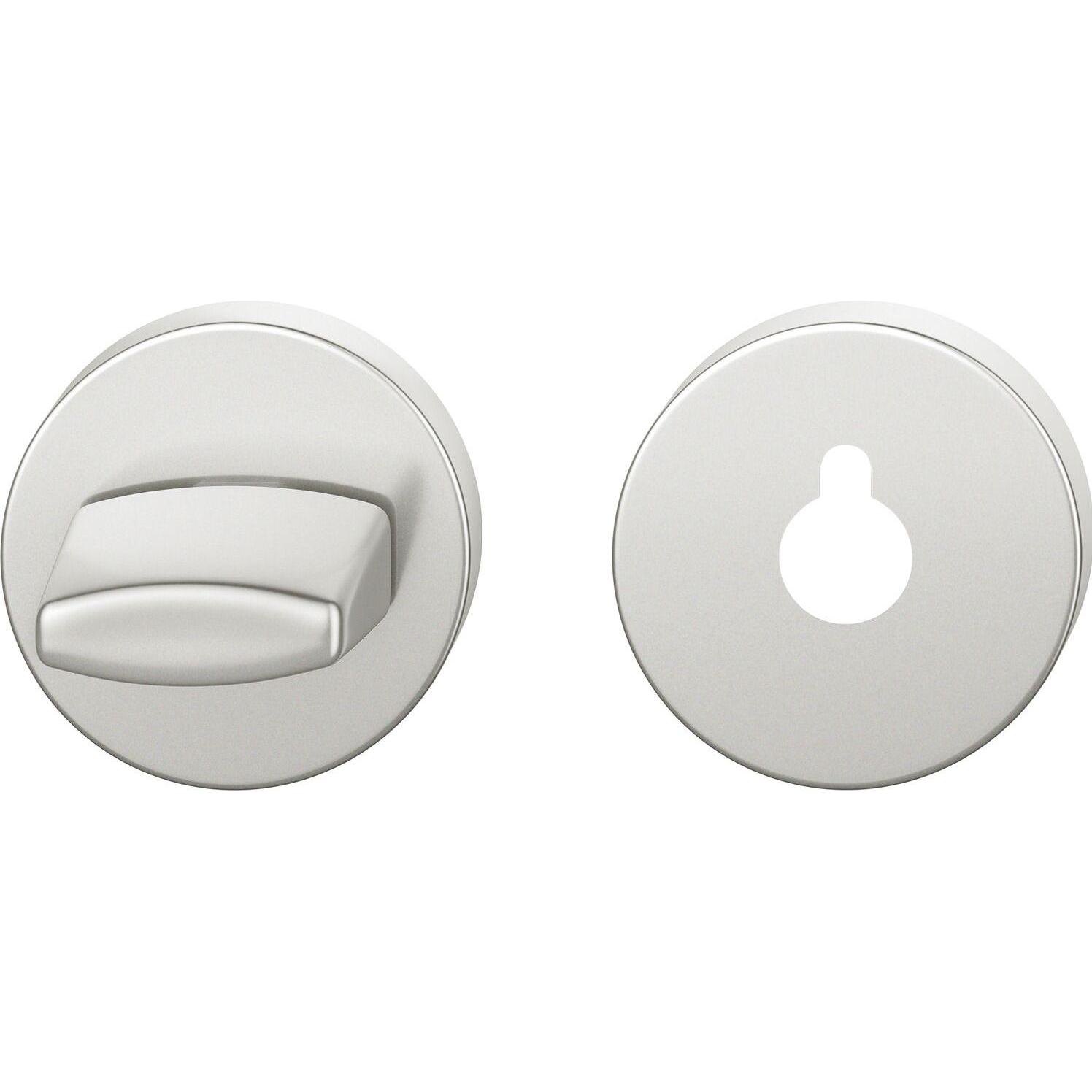 FSB, Türgriff + Fenstergriff, WC Rosette 17 1735 00031 AGL, R/7 mm, ohne Schauscheibe, Aluminium silber (Türgarnitur)