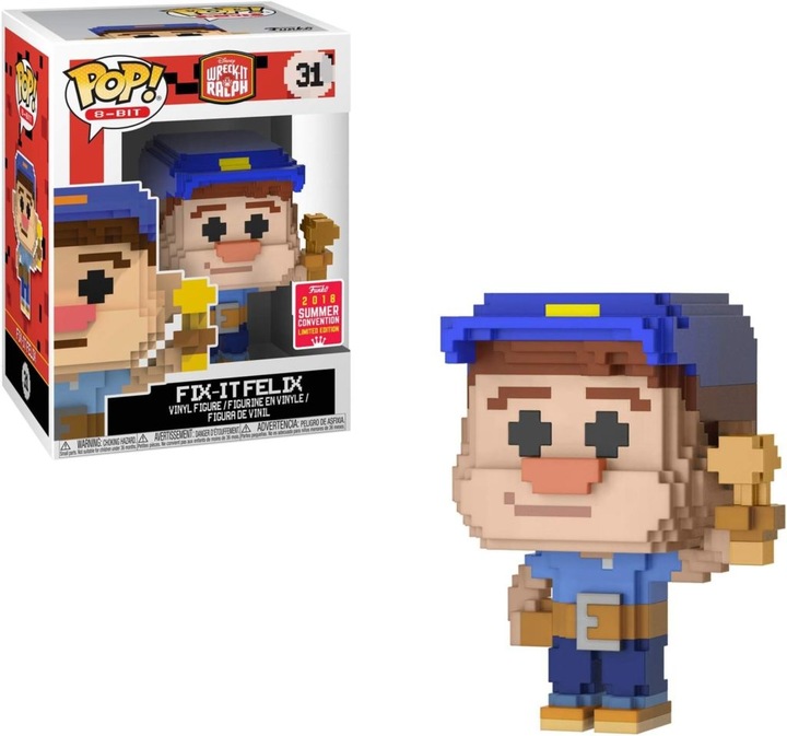 Immagine prodotto Funko POP! 8-Bit Ralph 2.0 Aggiustatutto Felix Esclusivo 2018
