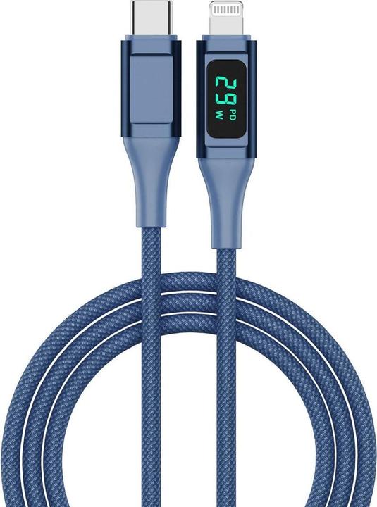 Productafbeelding 4smarts USB 2.0 kabel DigitCord naar 30W USB C - Lightning 1,5 m (1.50 m, USB 2.0)
