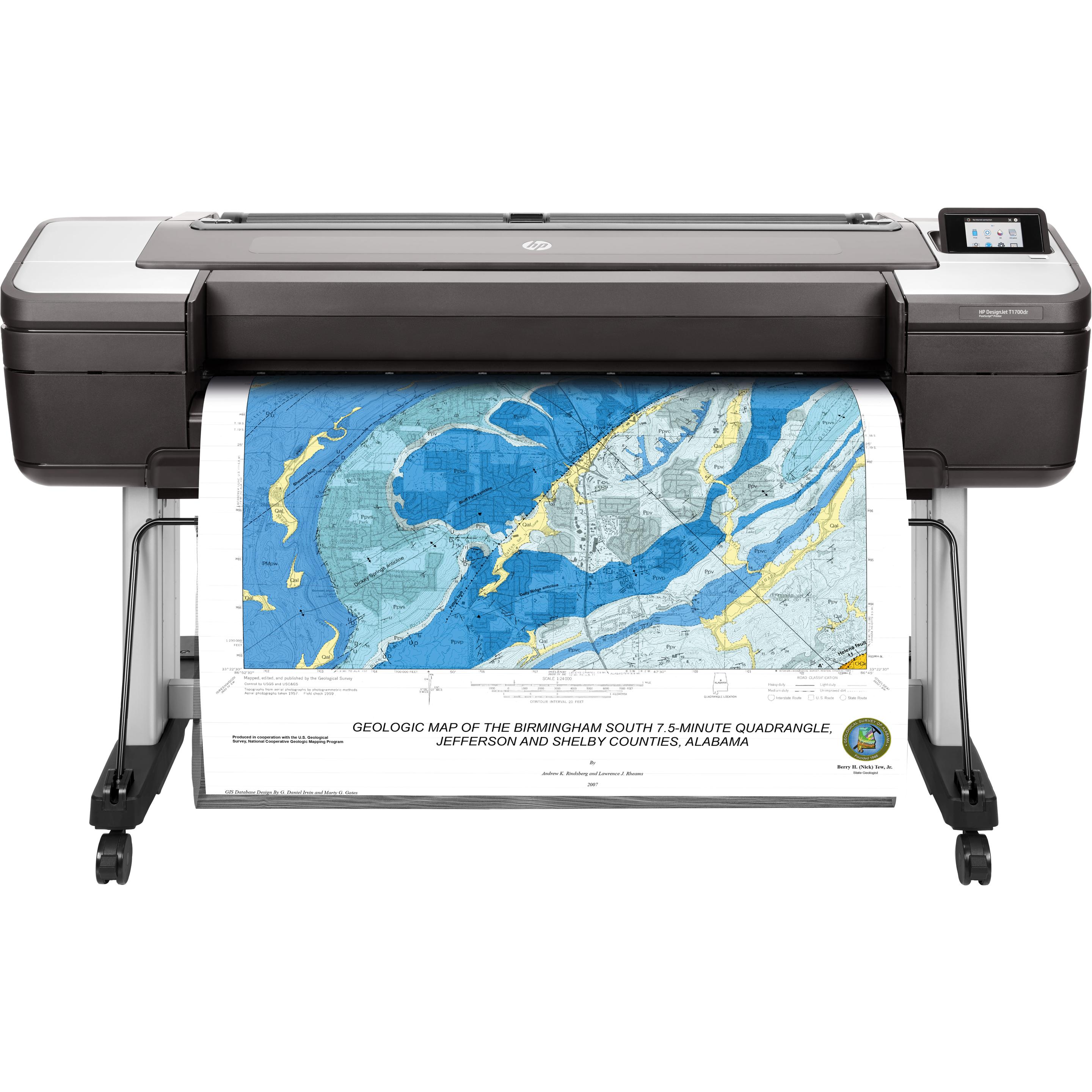 HP Designjet T1700dr (Laser, Farbe), Drucker, Schwarz