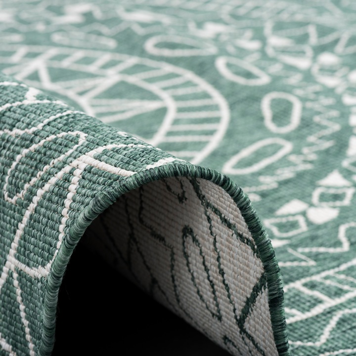Produktbild Pergamon In- und Outdoor Teppich Beidseitig Flachgewebe Newport Mandala (200 x 200 cm)