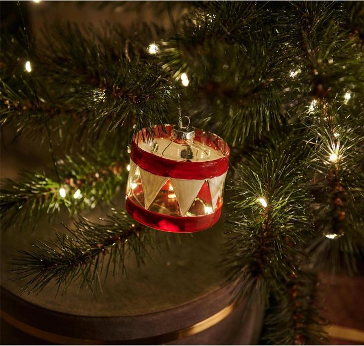Produktbild Sirius LED Baumschmuck Elly Trommel, Rot (1x)