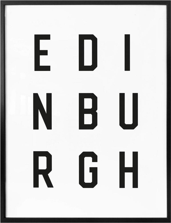 Image du produit Trenddeko Typographie Édimbourg (24 x 30 cm)