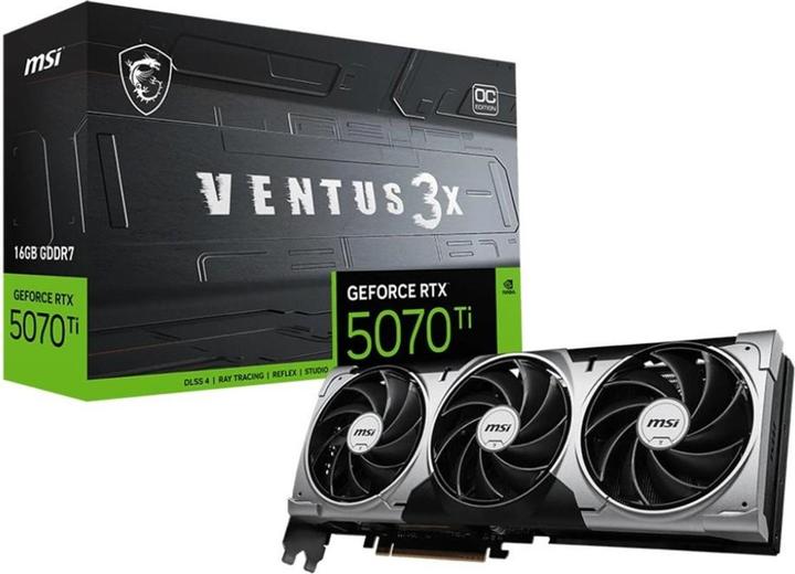 Actual product image MSI GeForce RTX 5070 Ti VENTUS 3X OC (16 GB, GDDR7)