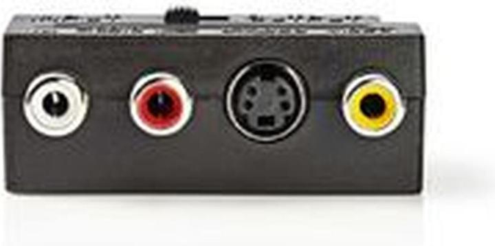 Image du produit Nedis Adaptateur Péritel | Péritel mâle | S-Vidéo femelle / 3x RCA femelles | Nickelé | Commutable | AB (S-Vidéo)