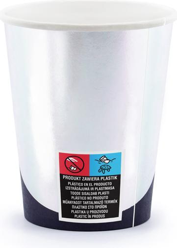 Produktbild Partydeco Cups Space Party, 200ml (1 pkt / 6 pc.) (6x)
